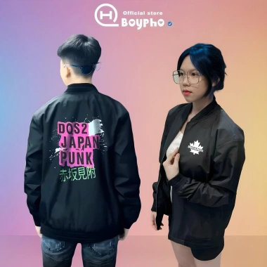 Áo khoác gió JAPAN PUNK bo gân mới 2.025 khoá zip 99.500 VNĐ Duy Bi Store
