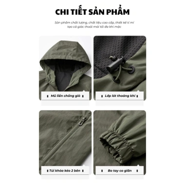 Áo khoác gió nam 2 lớp CLASSIC STILL MAN - Tiện dụng, thời trang, chỉ 459.000 VND 8