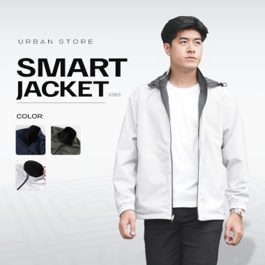 Áo khoác gió nam 2 mặt Urban 2 lớp có mũ, chống nước, cản gió, giữ ấm chỉ 340.000 VND