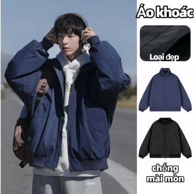 Áo khoác gió nam boy phố cao cấp chống nước dày dặn, form rộng bomber unisex 299k