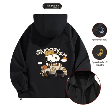 Áo khoác gió nam nữ 2 lớp mũ cao cấp TEEDARK BST09 Unisex rộng kiểu dáng 185.000 VND 3