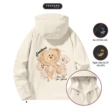 Áo khoác gió nam nữ 2 lớp mũ cao cấp TEEDARK BST09 Unisex rộng kiểu dáng 185.000 VND 5