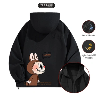 Áo khoác gió nam nữ 2 lớp mũ cao cấp TEEDARK BST09 Unisex rộng kiểu dáng 185.000 VND 9