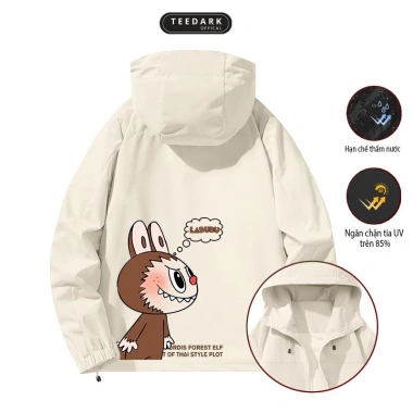 Áo khoác gió nam nữ 2 lớp mũ cao cấp TEEDARK BST09 Unisex rộng kiểu dáng 185.000 VND 10