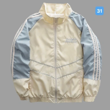 Áo khoác gió nam nữ OBOKFashion AKD31 màu kem form rộng cổ đứng 2 lớp cao cấp - Giá chỉ 140.000₫