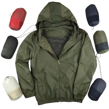 Áo khoác gió nam vải dù lót lưới thoáng mát, họa tiết trơn, 5 màu Hocofashion