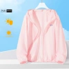 Áo khoác gió nhăn 1 lớp Nam Nữ Peaboo Mã Gấu Happy Mini - Chống nắng, thoáng mát, có mũ form rộng