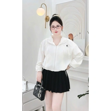 Áo khoác gió nhăn nhẹ, chống nước, cản gió, dây rút điều chỉnh thời trang 105k 2