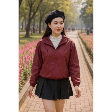Áo khoác gió nhăn nhẹ, chống nước, cản gió, dây rút điều chỉnh thời trang 105k 7