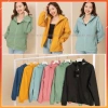 Áo khoác gió nữ 2 lớp cao cấp, chống nước, khoá, túi và nón tháo rời - 49.500 7