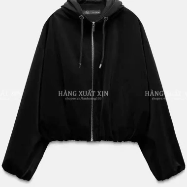 Áo khoác gió nữ 2 lớp Z@R – Vải tráng cao su, mũ trùm đầu, xuất khẩu cao cấp, 450.000 VND 3 Áo khoác gió nữ 2 lớp Z@R – Vải tráng cao su, mũ trùm đầu, xuất khẩu cao cấp, 450.000 VND 3