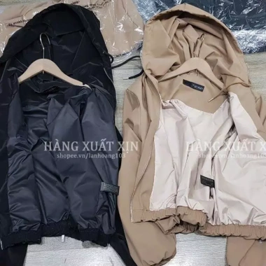 Áo khoác gió nữ 2 lớp Z@R – Vải tráng cao su, mũ trùm đầu, xuất khẩu cao cấp, 450.000 VND 6 Áo khoác gió nữ 2 lớp Z@R – Vải tráng cao su, mũ trùm đầu, xuất khẩu cao cấp, 450.000 VND 6