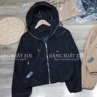 Áo khoác gió nữ 2 lớp Z@R – Vải tráng cao su, mũ trùm đầu, xuất khẩu cao cấp, 450.000 VND 10 Áo khoác gió nữ 2 lớp Z@R – Vải tráng cao su, mũ trùm đầu, xuất khẩu cao cấp, 450.000 VND 10