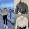 Áo Khoác Gió Nữ Croptop Cổ Đứng Basic - Thể Thao Năng Động, Giá 94.079đ Giảm Đặc Biệt