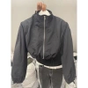 Áo Khoác Gió Nữ Croptop Cổ Đứng Basic - Thể Thao Năng Động, Giá 94.079đ Giảm Đặc Biệt 7