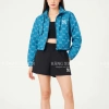 Áo khoác gió nữ croptop họa tiết NY – Chống gió, chống nước, street style, giá 350.000 VND