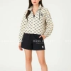 Áo khoác gió nữ croptop họa tiết NY – Chống gió, chống nước, street style, giá 350.000 VND 2