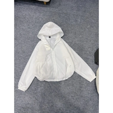 Áo khoác gió nữ dù nhăn trượt nước, freesize 45-70kg, thiết kế trơn thanh lịch - 129.000đ 8
