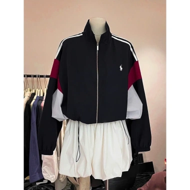 Áo khoác gió phối màu Retro Street Vintage 2.025 - Size 55-100kg, giảm giá 245k