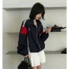 Áo khoác gió phối màu Retro Street Vintage 2.025 - Size 55-100kg, giảm giá 245k 6