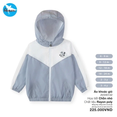 Áo khoác gió siêu nhẹ Avaler bé trai, bé gái 6M-4Y (8-14kg) - 225.000 VNĐ 4