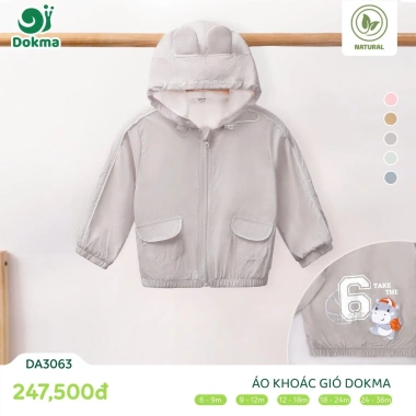 Áo khoác gió siêu nhẹ bé Dokma DA3.063 DA3.060 - Xinh xắn, 229.000 VND (giảm) 9 Áo khoác gió siêu nhẹ bé Dokma DA3.063 DA3.060 - Xinh xắn, 229.000 VND (giảm) 9