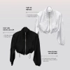 Áo khoác gió thể thao nữ Whitewhy Croptop tay dài, mỏng nhẹ, chống gió - 239k 2