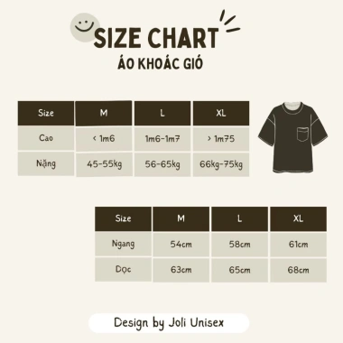 Áo khoác gió unisex 2 lớp JOLI Teddy Mini mũ cao cấp, chống nước, chống nắng, form rộng 9