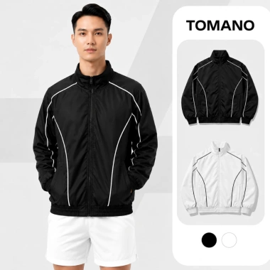 Áo khoác gió unisex 2 lớp vải dù mềm mịn, khóa kéo, chống nắng, cản bụi, bo chun rộng - Tomano 145k 3