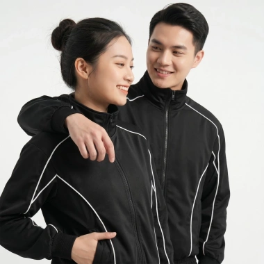 Áo khoác gió unisex 2 lớp vải dù mềm mịn, khóa kéo, chống nắng, cản bụi, bo chun rộng - Tomano 145k 4
