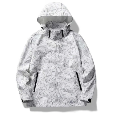 Áo khoác gió unisex form rộng họa tiết chống nước, chống gió thu đông hiện đại năng động 3 Áo khoác gió unisex form rộng họa tiết chống nước, chống gió thu đông hiện đại năng động 3