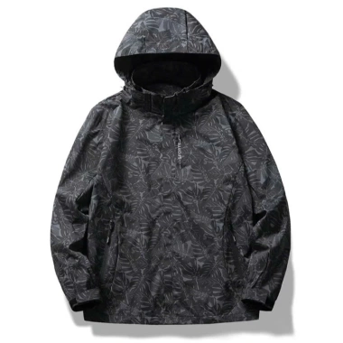Áo khoác gió unisex form rộng họa tiết chống nước, chống gió thu đông hiện đại năng động