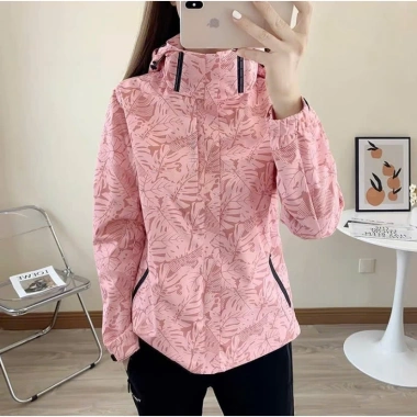 Áo khoác gió unisex form rộng họa tiết chống nước, chống gió thu đông hiện đại năng động