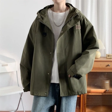 Áo khoác gió unisex form rộng lót nỉ dày dặn – Đen/Xanh, giảm còn 152k | X.STORE