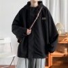 Áo khoác gió unisex form rộng lót nỉ dày dặn – Đen/Xanh, giảm còn 152k | X.STORE 4