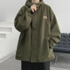 Áo khoác gió unisex form rộng lót nỉ dày dặn – Đen/Xanh, giảm còn 152k | X.STORE 7