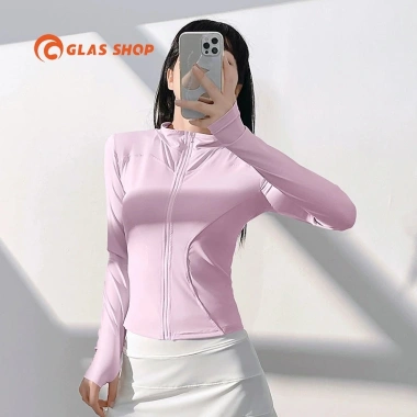 Áo Khoác Gym Nữ Thun Co Giãn GLASSHOP GLAK1 Chống Nắng Hách Dáng Giá 144.999₫