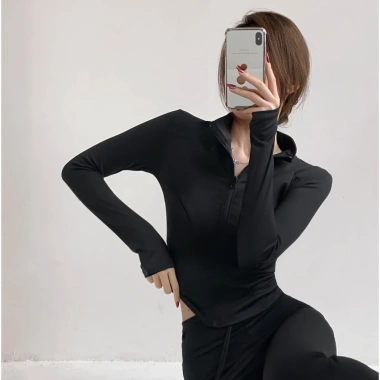 Áo Khoác Gym Nữ Thun Co Giãn GLASSHOP GLAK1 Chống Nắng Hách Dáng Giá 144.999₫