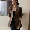 Áo khoác Hàn Quốc nữ mùa xuân thiết kế mới cao cấp màu nâu size nhỏ giảm còn 383k 4