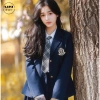 Áo khoác học sinh Hàn Quốc phong cách blazer cài cúc, túi và huy hiệu dễ thương - UNSTORE 319k