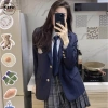 Áo khoác học sinh Hàn Quốc phong cách blazer cài cúc, túi và huy hiệu dễ thương - UNSTORE 319k 2