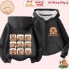 Áo khoác hoodie nỉ bông trẻ em Capybara CIUCIU KID, vải lót dày co dãn, giữ ấm, chỉ 214k 4
