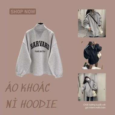 Áo khoác Hoodie nỉ dày dặn, phong cách cu tè phồ, giảm giá 120k (giá gốc 144k) Áo khoác Hoodie nỉ dày dặn, phong cách cu tè phồ, giảm giá 120k (giá gốc 144k)