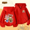 Áo khoác hoodie trẻ em dây kéo đơn giản thời trang có túi In Zootopia giá 250k 10