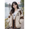Áo khoác hoodie zip nam nữ form rộng chữ thập, nỉ in họa tiết cá tính, giá 159k thu đông 2.026 4