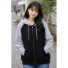 Áo khoác hoodie zip nam nữ form rộng chữ thập, nỉ in họa tiết cá tính, giá 159k thu đông 2.026 6