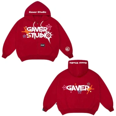 Áo khoác hoodie zip nam nữ họa tiết nổi bật form boxy nón to cá tính năng động - 218.250₫ 6