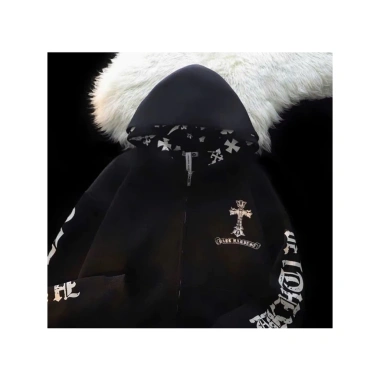 Áo Khoác Hoodie Zip Nam Nữ Nỉ Mềm Mịn Dày Dặn Chống Gió Thời Trang Mùa Đông 5