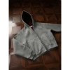 Áo khoác hoodie zip unisex 2 lớp dày dặn, màu tương phản, form boxy rộng - 450k 6
