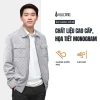 Áo khoác jacket nam cổ bẻ Vulcano monogram polyester cao cấp - Giá ưu đãi 1.399.000₫